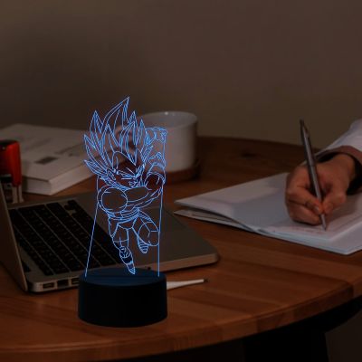 Dragon Ball Z645 LED Night Lights 7 Color Changing Anime Home Decor Light,