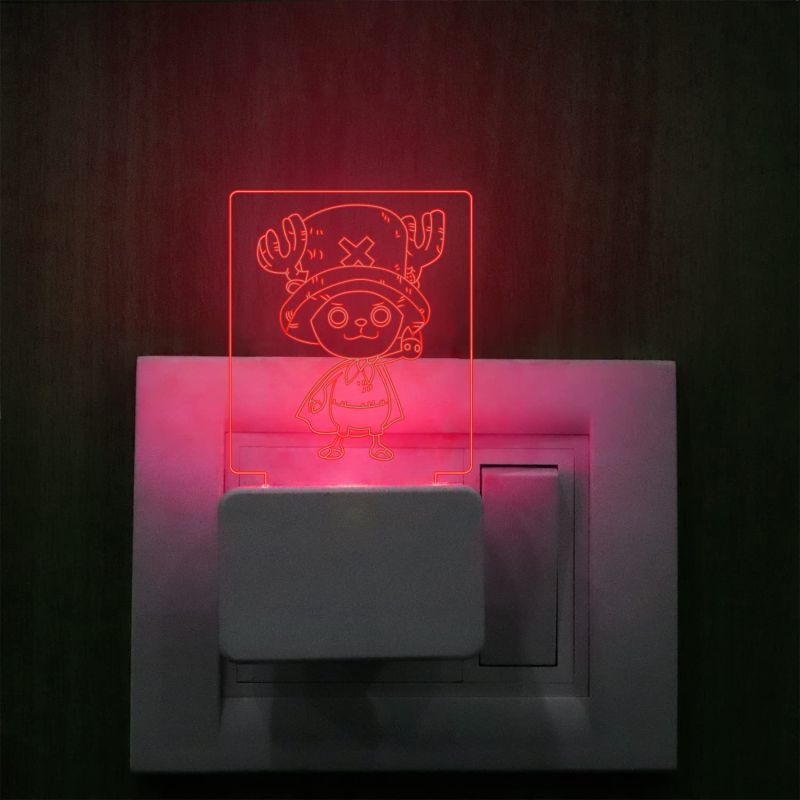 3D Illusion One Piece TonyTonyChopper236 Night Light 7 Color Changing Plug lamp