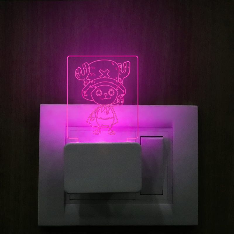 3D Illusion One Piece TonyTonyChopper236 Night Light 7 Color Changing Plug lamp