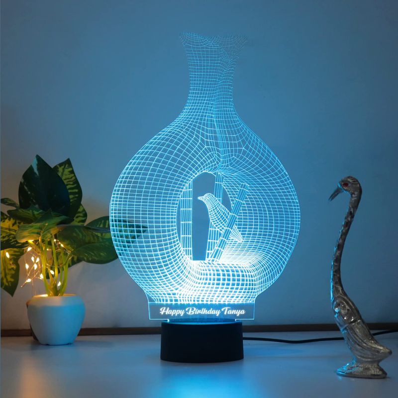 3D Illusion led Night lamp Acrylic Engraved Personalized Name and Your Text Birthday