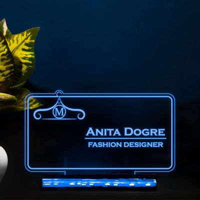 Personalized Fashion Designer Led Lamp Customized with Name and logo multicolored desk table lamp