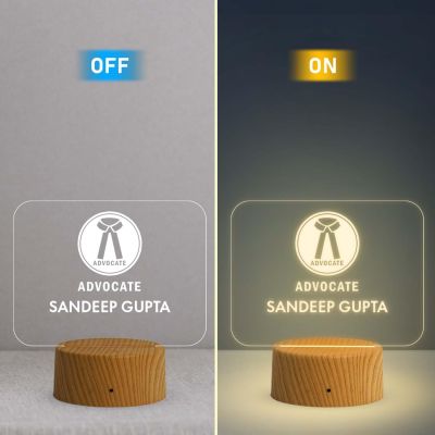 Personalized Lamp for Lawyer Led Lamp for Law Student Graduation Gift