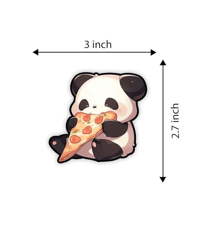 Cute Animal Design Wooden Fridge Magnet for Refrigerator Almirah Door Magnet  Kitchen & Home Decoration Items  Animal Cartoon Magnet Sticker (Cute Panda)