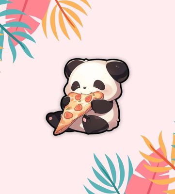 Cute Animal Design Wooden Fridge Magnet for Refrigerator Almirah Door Magnet  Kitchen & Home Decoration Items  Animal Cartoon Magnet Sticker (Cute Panda)