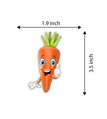 Vegetables Wooden Fridge Magnet Home and Kitchen Refrigerator Decoration Gift Items   School Whiteboard Magnet Stickers  Cute Fridge Magnet (Carrot)