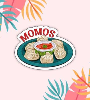 Fast Food Fridge Magnets for Refrigerator Stylish Decor  Home, Kitchen and Office Decoration  Best Souvenir Gift (Momos)