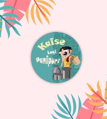 Fast Food Fridge Magnet for Home and Kitchen Decoration  Fridge Magnets for Refrigerator  Best Souvenir Gift (Kesi Lagi Panipuri)