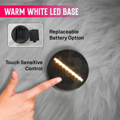 3D Illusion Thor Hand Marvel Light Kids Bedside LED Lamp with Warm White Light  Gaming Room Light & Avengers Fan Gift