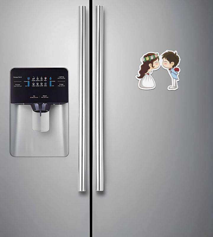 Fridge Magnet for Refrigerator  Decorative Magnet for Almirah, Washing Machine  Refrigerator Stylish for Home, Kitchen and Office Decoration  Magnet Stickers (Couple Magnet)