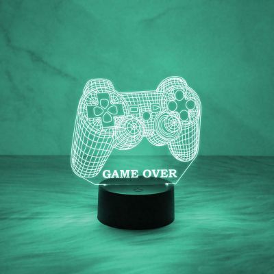 3D Illusion Game Controller Night Lamp Table Desk Decor Light with Multicolored Light   Gaming Room Decor Light| Gift for Gamer  Birthday Gift