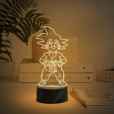 3D Illusion DragonBall  Night Lamp with Warm White Light  Anime Home Decor Light  Birthday Gift for Anime Lover