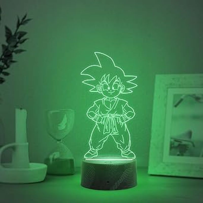 3D Illusion DragonBall Night Lamp with Automatic Color Changing Light  Anime Home Decor Light  Birthday Gift for Anime Lover