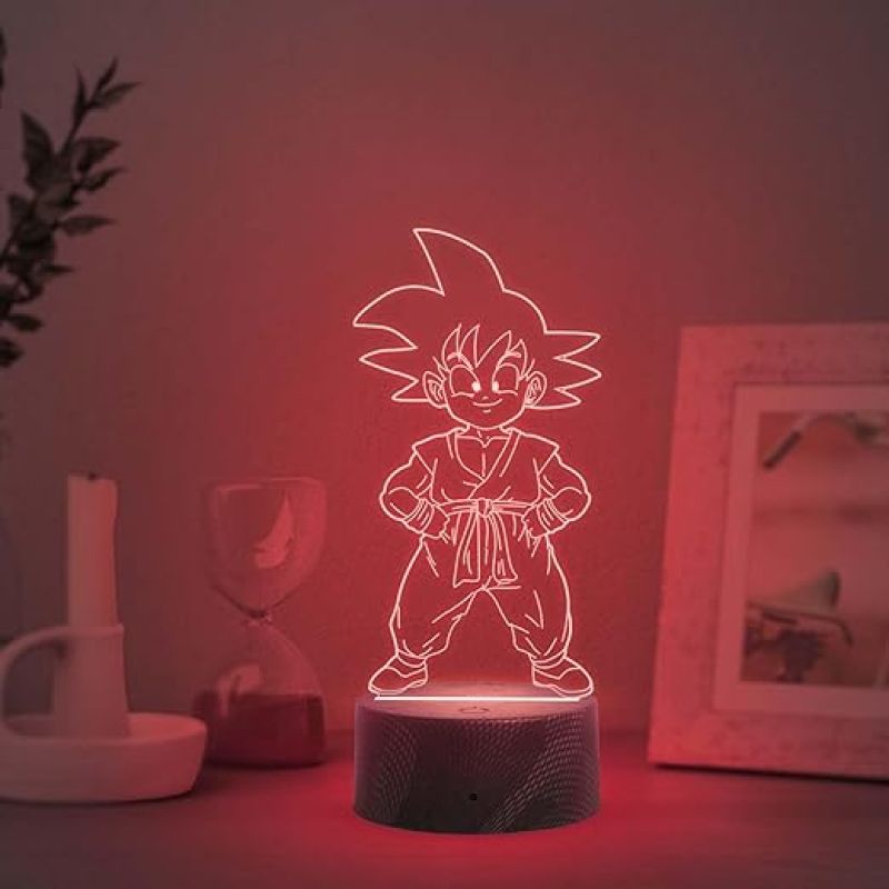 3D Illusion DragonBall Night Lamp with Automatic Color Changing Light  Anime Home Decor Light  Birthday Gift for Anime Lover
