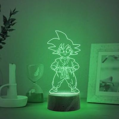 3D Illusion DragonBall Night Lamp with Automatic Color Changing Light  Anime Home Decor Light  Birthday Gift for Anime Lover