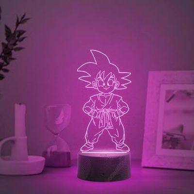 3D Illusion DragonBall Night Lamp with Automatic Color Changing Light  Anime Home Decor Light  Birthday Gift for Anime Lover