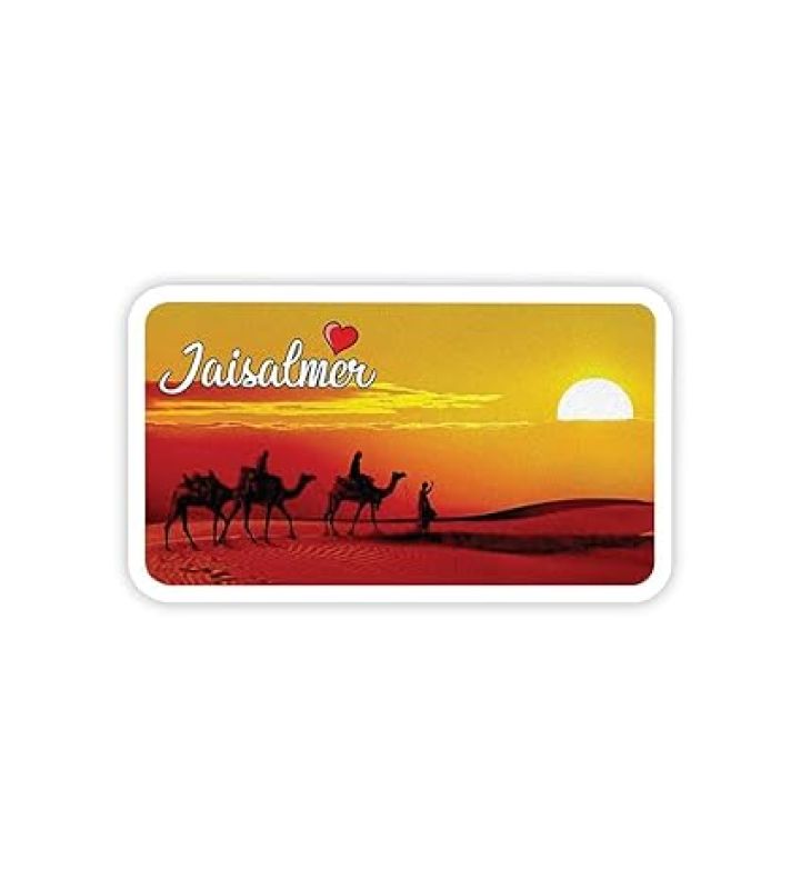 Rajasthan Theme Fridge Magnet  Indian Souvenir Gifts  Magnets for Kitchen & Home Décor  Refrigerator Magnet Sticker  Magnet for Fridge Decoration (Jaisalmer 2)