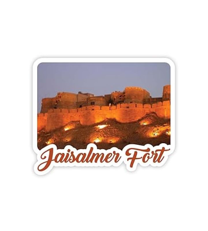 Rajasthan Theme Fridge Magnet   Indian Souvenir Gifts  Magnets for Kitchen & Home Décor  Refrigerator Magnet Sticker  Magnet for Fridge Decoration (Jaisalmer Fort)