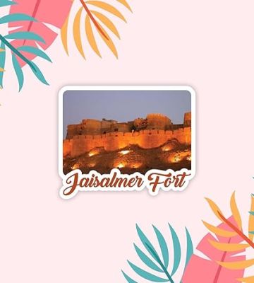 Rajasthan Theme Fridge Magnet   Indian Souvenir Gifts  Magnets for Kitchen & Home Décor  Refrigerator Magnet Sticker  Magnet for Fridge Decoration (Jaisalmer Fort)