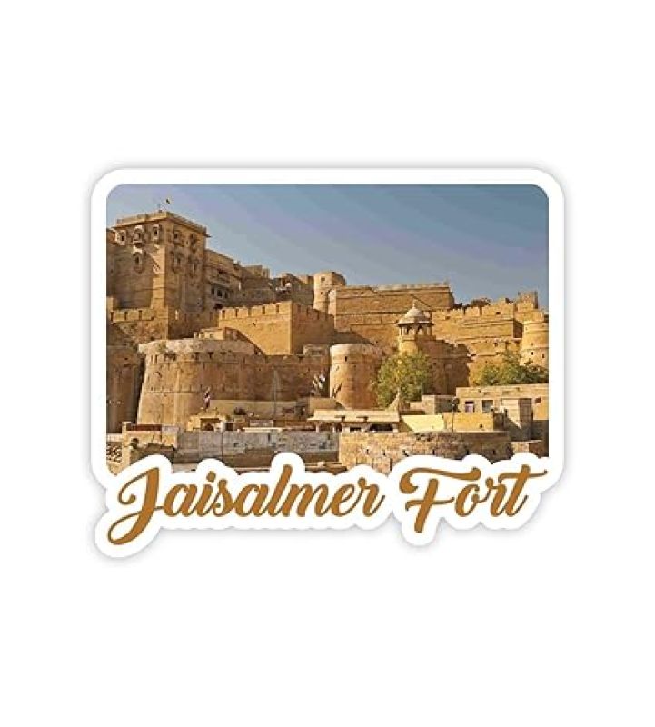 Rajasthan Theme Fridge Magnet  Indian Souvenir Gifts  Magnets for Kitchen & Home Décor  Refrigerator Magnet Sticker  Magnet for Fridge Decoration (Jaisalmer Fort 2)