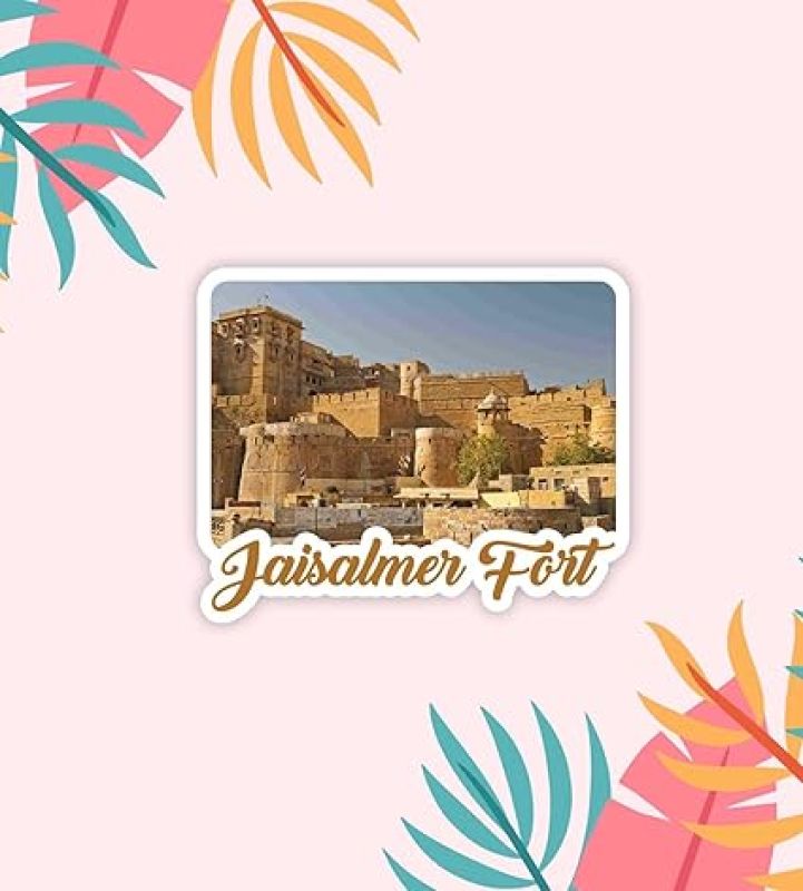Rajasthan Theme Fridge Magnet  Indian Souvenir Gifts  Magnets for Kitchen & Home Décor  Refrigerator Magnet Sticker  Magnet for Fridge Decoration (Jaisalmer Fort 2)