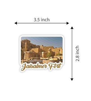 Rajasthan Theme Fridge Magnet  Indian Souvenir Gifts  Magnets for Kitchen & Home Décor  Refrigerator Magnet Sticker  Magnet for Fridge Decoration (Jaisalmer Fort 2)