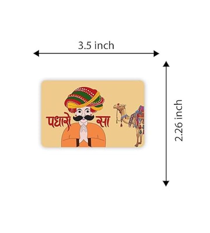 Rajasthan Theme Fridge Magnet  Indian Souvenir Gifts  Magnets for Kitchen & Home Décor  Refrigerator Magnet Sticker  Magnet for Fridge Decoration (Padharo Sa 2)