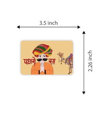Rajasthan Theme Fridge Magnet  Indian Souvenir Gifts  Magnets for Kitchen & Home Décor  Refrigerator Magnet Sticker  Magnet for Fridge Decoration (Padharo Sa 2)