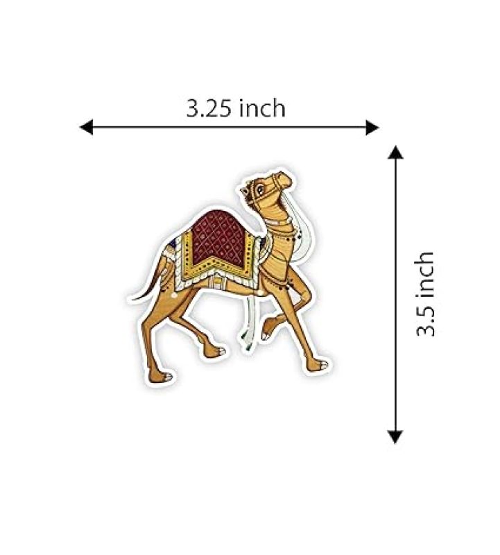 Rajasthan Theme Fridge Magnet  Indian Souvenir Gifts  Magnets for Kitchen & Home Décor  Refrigerator Magnet Sticker  Magnet for Fridge Decoration (Rajasthani Camel)