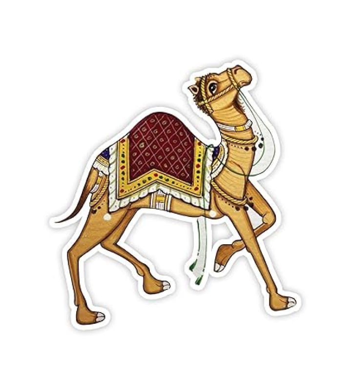 Rajasthan Theme Fridge Magnet  Indian Souvenir Gifts  Magnets for Kitchen & Home Décor  Refrigerator Magnet Sticker  Magnet for Fridge Decoration (Rajasthani Camel)