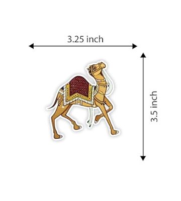 Rajasthan Theme Fridge Magnet  Indian Souvenir Gifts  Magnets for Kitchen & Home Décor  Refrigerator Magnet Sticker  Magnet for Fridge Decoration (Rajasthani Camel)