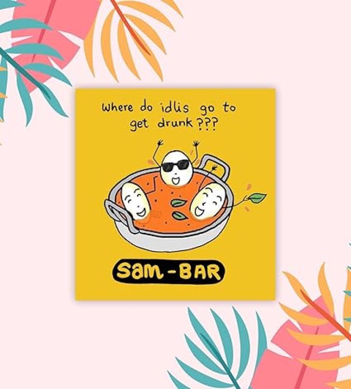 Idli Sambar Fridge Magnet  South Indian Dishes Fridge Magnet for Refrigerator Office Home, Almira Decor Accessories Fridge  Best Souvenir Gift