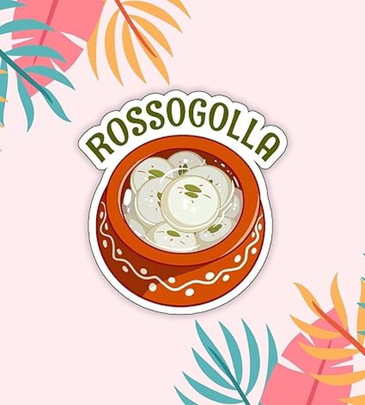 Rossogolla Wooden Fridge Magnet for Refrigerator  Best Souvenir Gift  Magnet for Refrigerator Office Home, Almira Decor Accessories Fridge