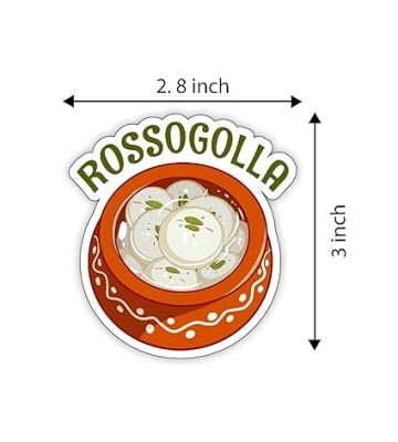 Rossogolla Wooden Fridge Magnet for Refrigerator  Best Souvenir Gift  Magnet for Refrigerator Office Home, Almira Decor Accessories Fridge