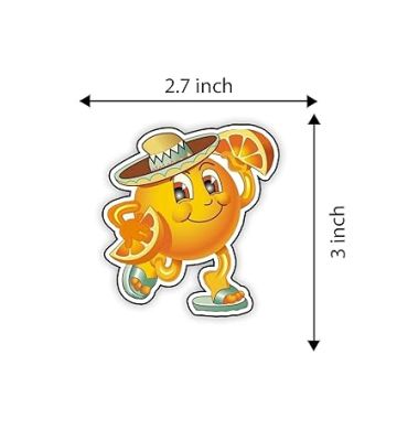 Wooden Fridge Magnet for Refrigerator Stylish  Decorative Items for Kitchen  Magnet for Almirah  Washing Machine  Indian Souvenir Gift Items (Orange)