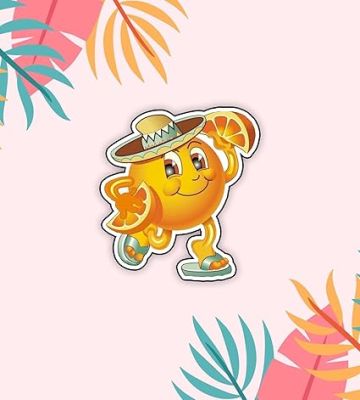 Wooden Fridge Magnet for Refrigerator Stylish  Decorative Items for Kitchen  Magnet for Almirah  Washing Machine  Indian Souvenir Gift Items (Orange)