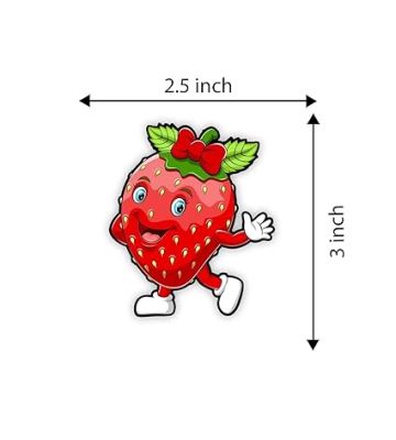 Wooden Fridge Magnet for Refrigerator Stylish  Decorative Items for Kitchen   Magnet for Almirah  Washing Machine  Indian Souvenir Gift Items (Strawberry)