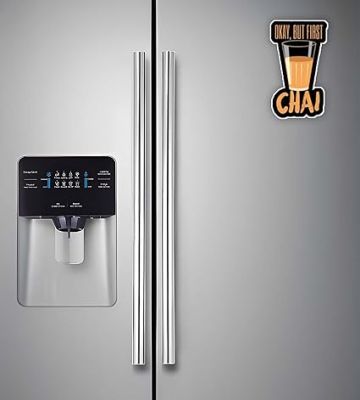 Chai Love Quote Fridge Magnet Stickers for Kitchen Decoration India Souvenir Decoration Items for Home Kitchen & Gift for Tea Lover  Funny Fridge Magnets (Okay But First Chai)