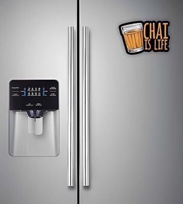 Chai Love Quote Fridge Magnet Stickers for Kitchen Decoration India Souvenir Decoration Items for Home Kitchen & Gift for Tea Lover  Funny Fridge Magnets (Chai is Life)