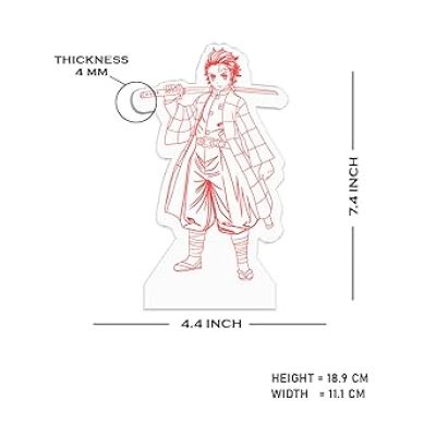 3D Illusion TanjiroKamado  Action Figure Night Lamp with Cool White Light   Anime Light for Bedroom, Kids Room  Birthday Gift for Anime Lover