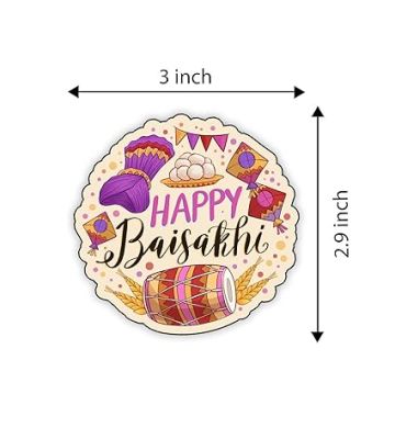 Happy Baisakhi Fridge Magnet Refrigerator Office Home, Almira Decor Accessories Fridge  Stylish Magnet for Fridge Decoration  Festival Decoration