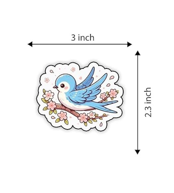 Bird Fridge Magnet for Refrigerator Stylish  Decorative Items for Kitchen & Home  Best Birthday Gifts for Kids  Cute Printed Bird Magnet Stickers (Cute Bird)