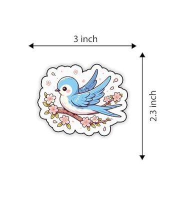 Bird Fridge Magnet for Refrigerator Stylish  Decorative Items for Kitchen & Home  Best Birthday Gifts for Kids  Cute Printed Bird Magnet Stickers (Cute Bird)