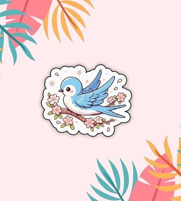 Bird Fridge Magnet for Refrigerator Stylish  Decorative Items for Kitchen & Home  Best Birthday Gifts for Kids  Cute Printed Bird Magnet Stickers (Cute Bird)