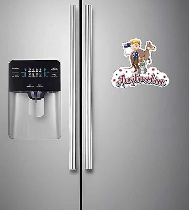 Country Theme Souvenir Wooden Fridge Magnet for Refrigerator Door Magnet Sticker  Home & Kitchen Decor Accessories  Country Fridge Magnets (Australia Fridge Magnet)