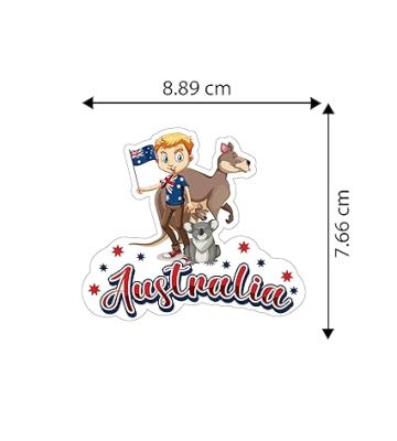 Country Theme Souvenir Wooden Fridge Magnet for Refrigerator Door Magnet Sticker  Home & Kitchen Decor Accessories  Country Fridge Magnets (Australia Fridge Magnet)
