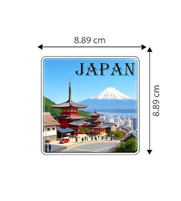 Country Theme Souvenir Wooden Fridge Magnet for Refrigerator Door Magnet Sticker  Home & Kitchen Decor Accessories  Country Fridge Magnets (Japan Fridge Magnet)