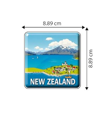 Country Theme Souvenir Wooden Fridge Magnet for Refrigerator Door Magnet Sticker  Home & Kitchen Decor Accessories  Country Fridge Magnets (New Zealand Fridge Magnet)