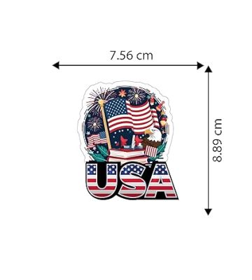 Country Theme Souvenir Wooden Fridge Magnet for Refrigerator Door Magnet Sticker  Home & Kitchen Decor Accessories  Country Fridge Magnets (USA Fridge Magnet)