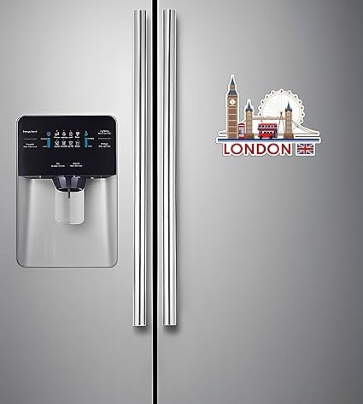 Wooden Fridge Magnet London Country Theme Souvenir Magnet  Kitchen & Home Decoration  Refrigerator Door Magnetic Stickers  London Printed Magnet Sticker