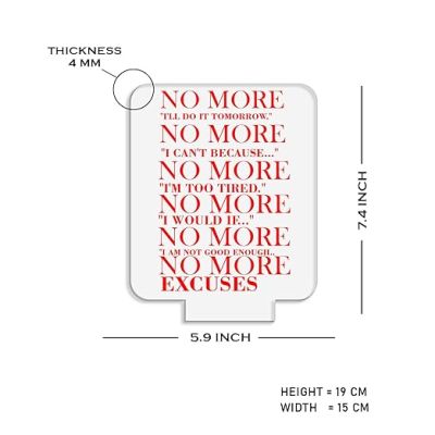 Motivational 3D Illusion Lamp Engraved Night Light  Table Lamp for Boys Girls Men Women  Bedroom Study Room Office Living Room Décor Light  Bedside Lamp (Warm White Light)